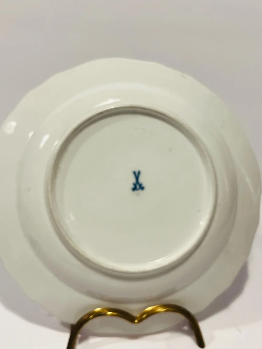 Antique Maissen 1893-1915 Neubeandenstein Relief Plates Set of 2 Hand Painted 8”